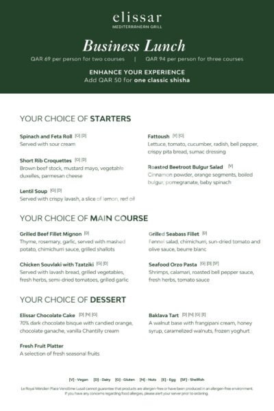 Elissar Mediterranean Grill Restaurant Offer in Qatar