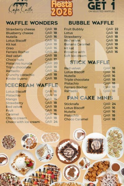 Cake Castle Restaurant Offer in Qatar