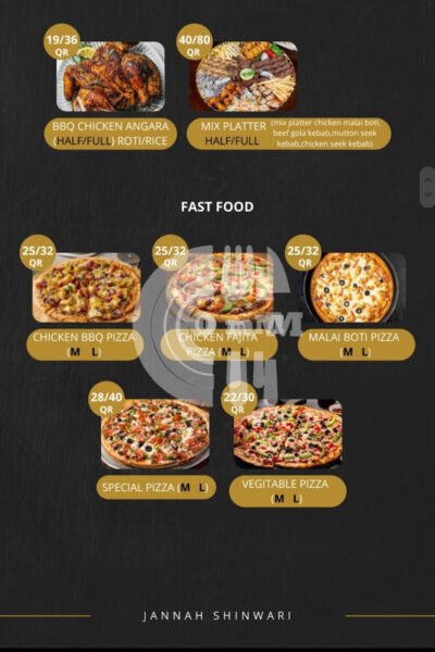 JANNAH Shinwari Resturant Restaurant Offer in Qatar