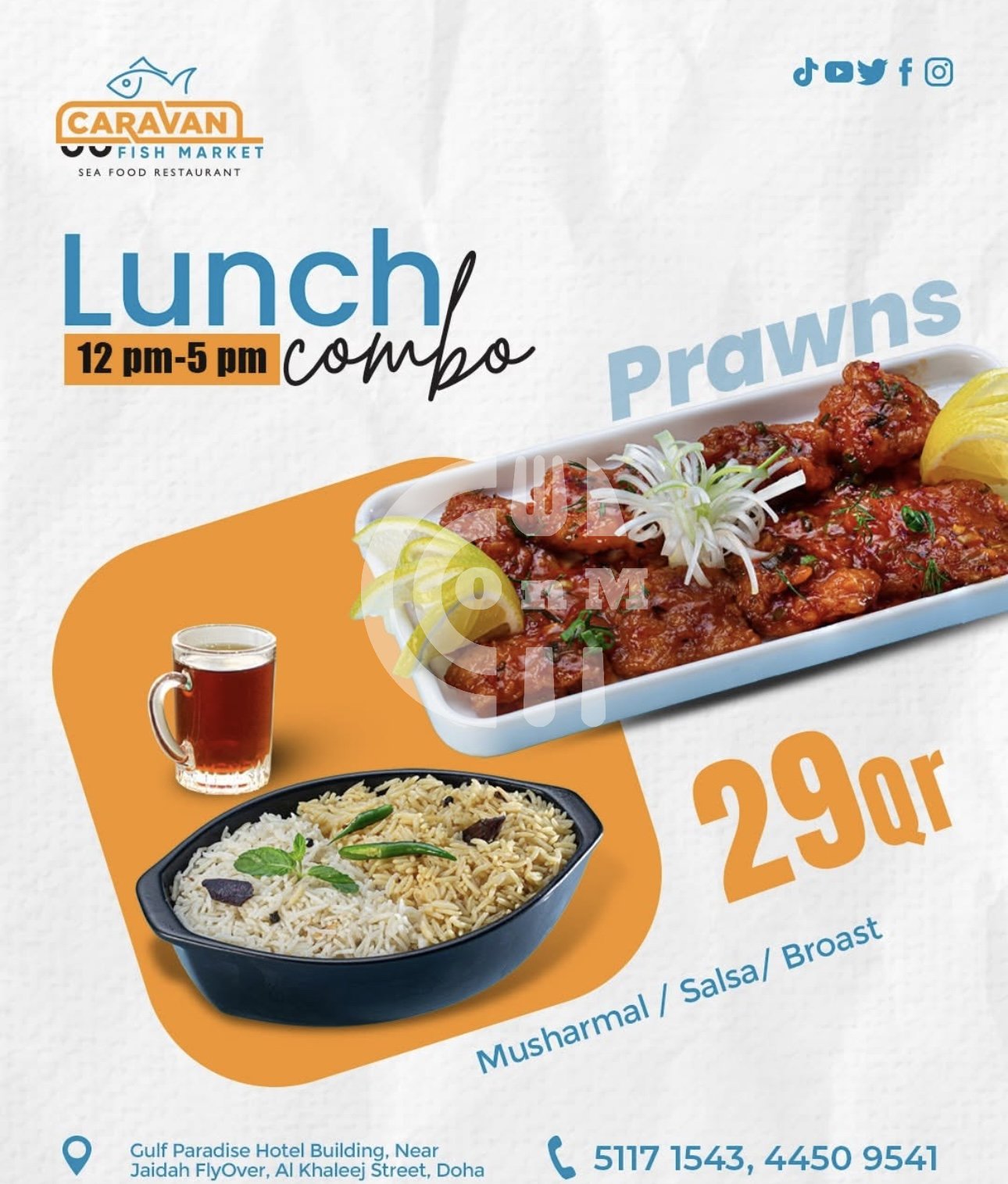 Screenshot Caravan Fish Market Seafood Restaurant Restaurant Offer in Qatar