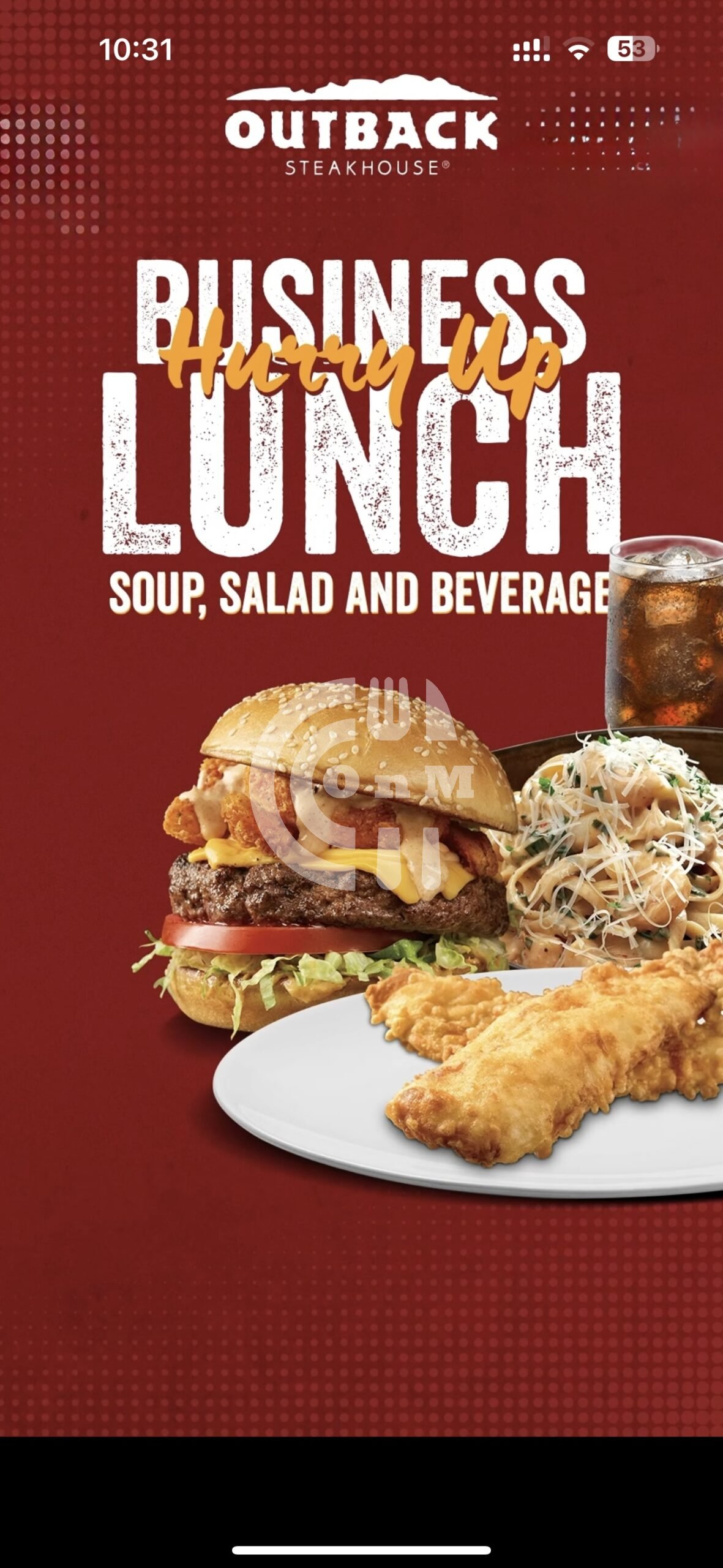 Screenshot Outback Steakhouse Offer Restaurant Offer in Qatar