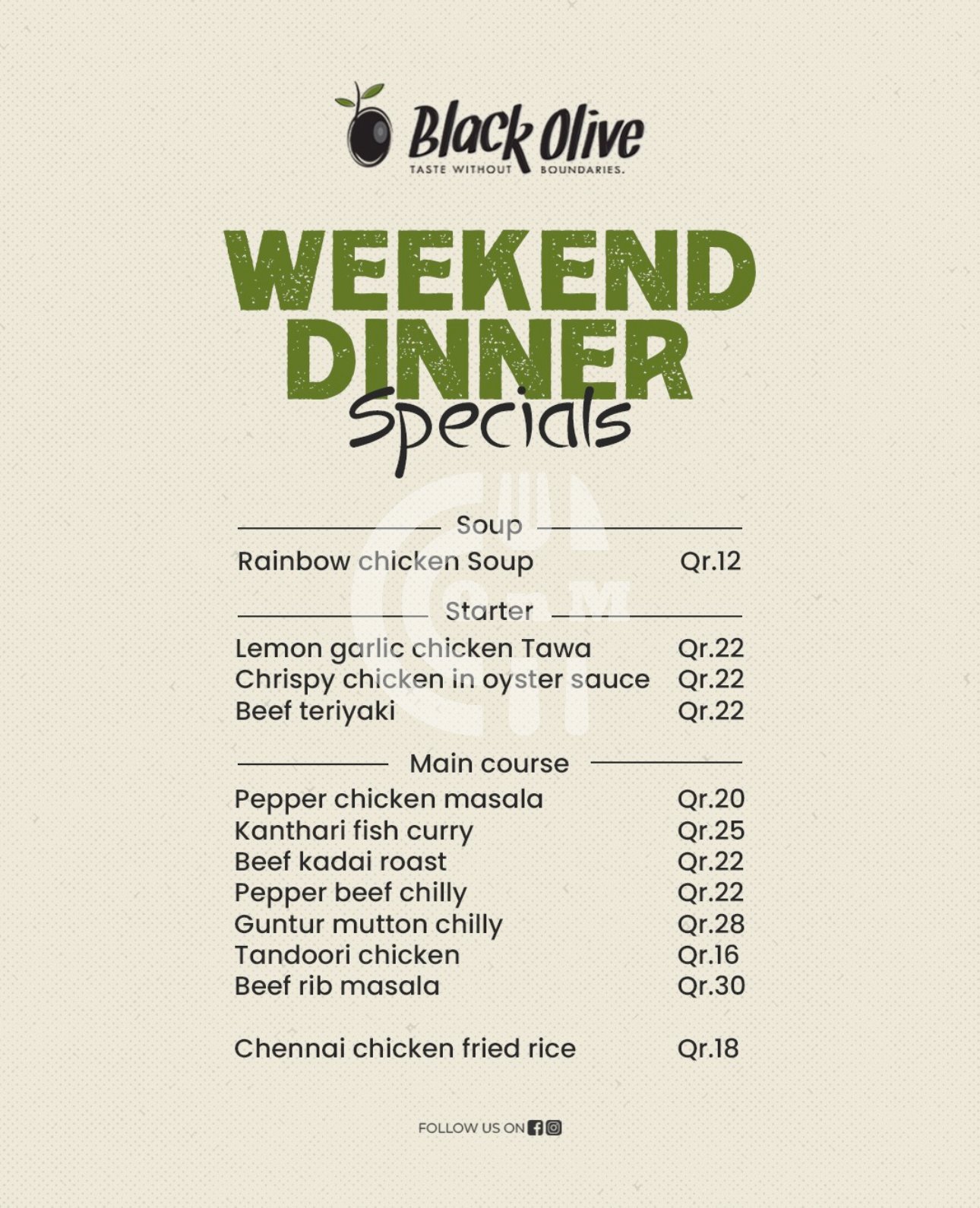 Black Olive Offer Restaurant Offer in Qatar