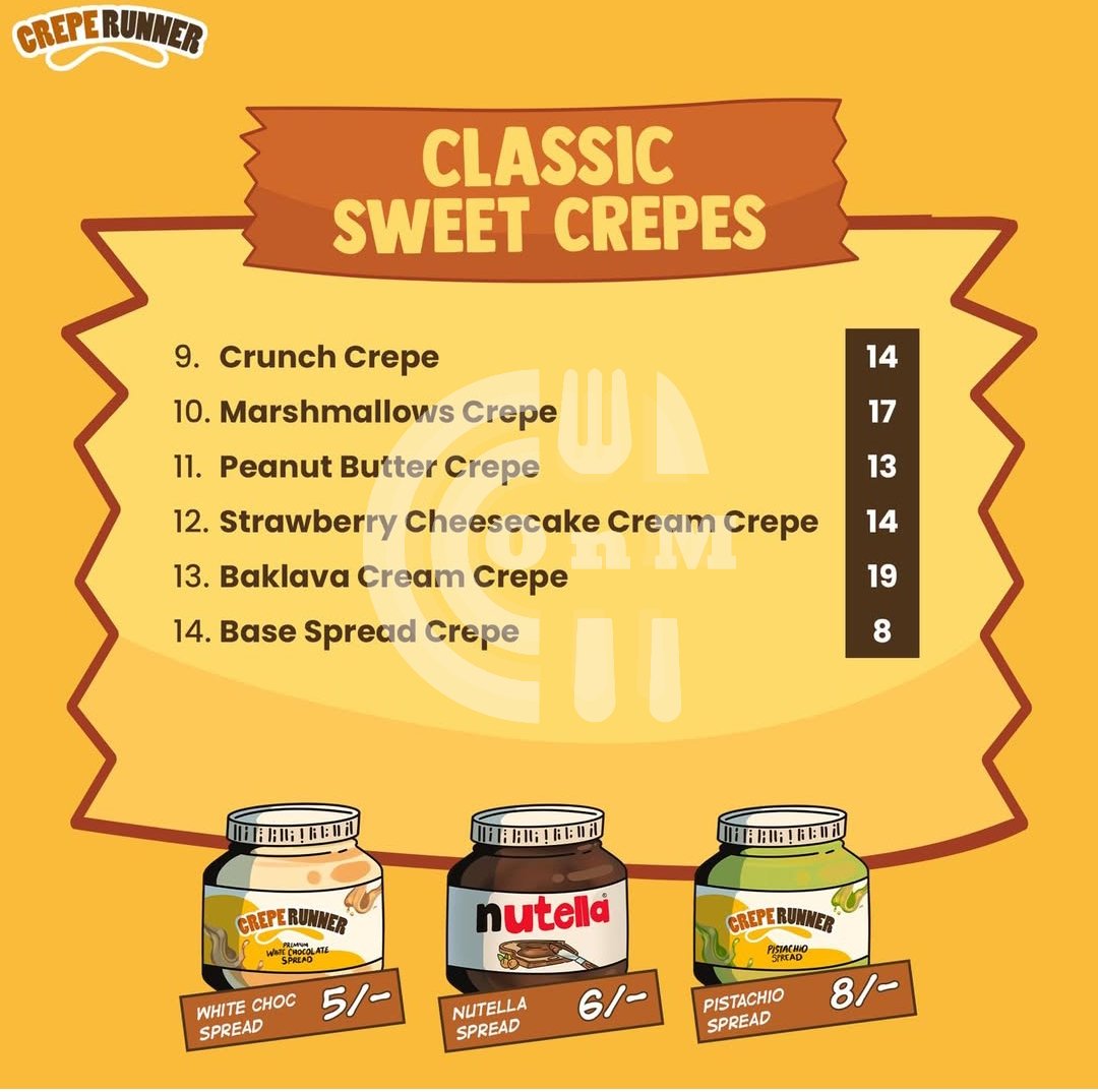 Crepe Runner - Ezdan Al Janoub South Garden Restaurant Offer in Qatar