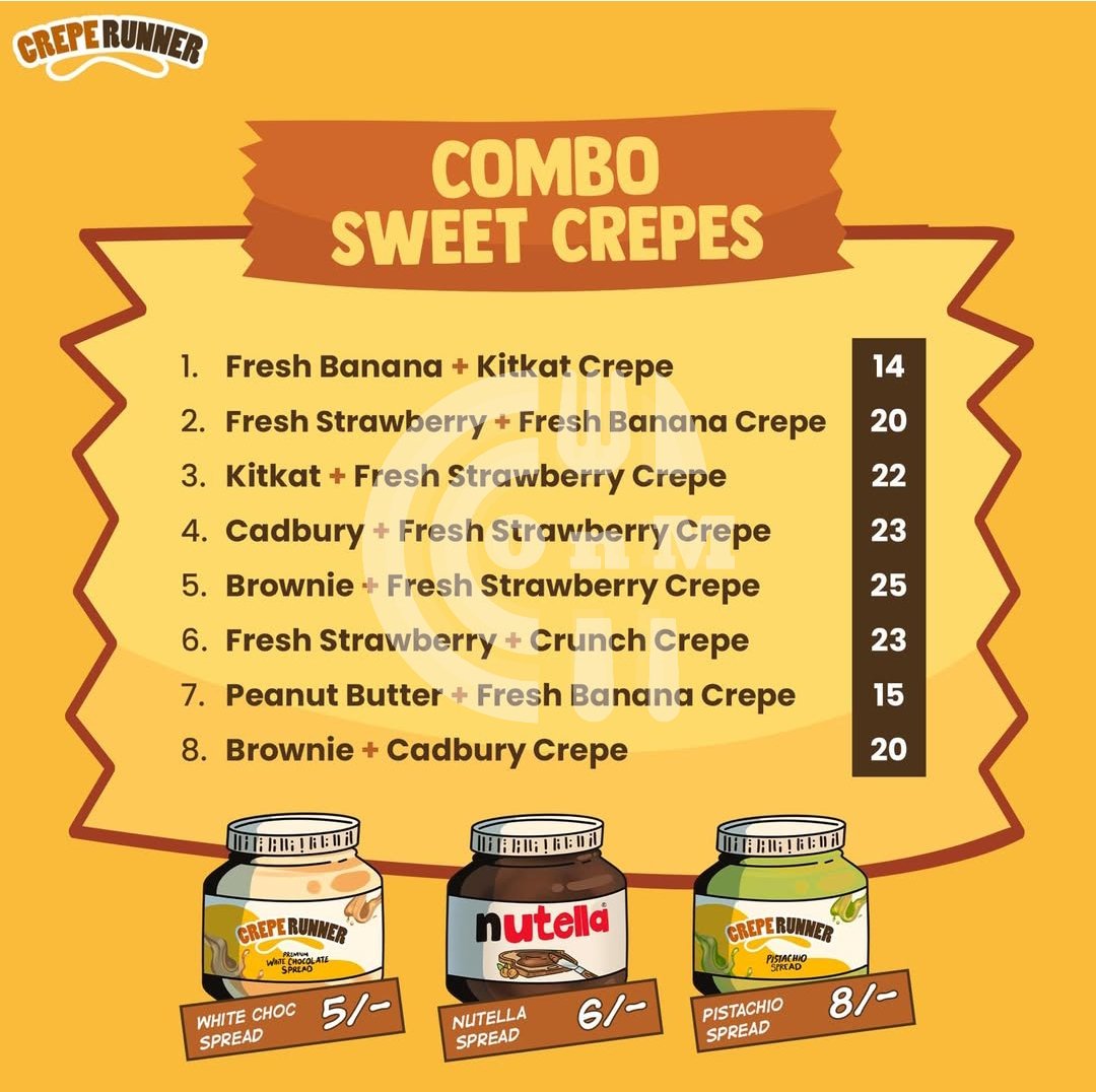 Crepe Runner - Ezdan Al Janoub South Garden Restaurant Offer in Qatar