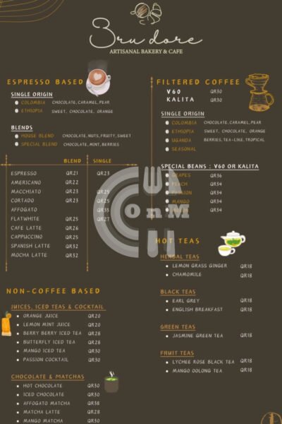 Bru Dore Bakery Restaurant Offer in Qatar