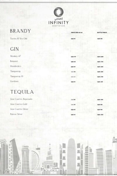 Infinity Rooftop Lounge Restaurant Offer in Qatar