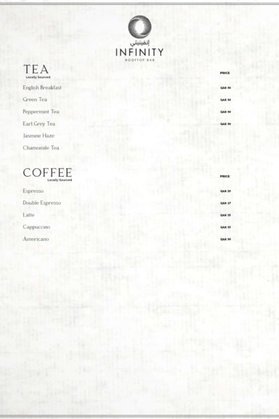 Infinity Rooftop Lounge Restaurant Offer in Qatar