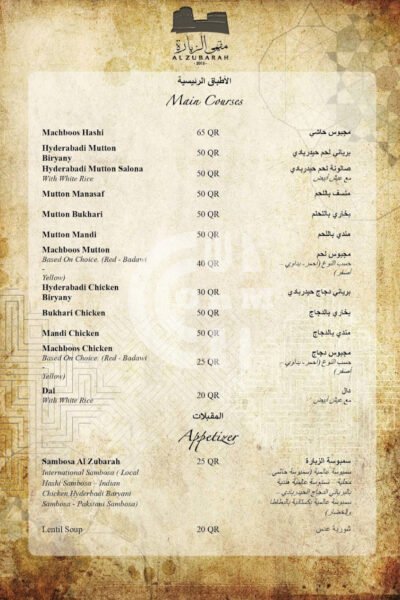 Maqha Al Zubarah مقهى الزبارة - Souq Waqif Restaurant Offer in Qatar