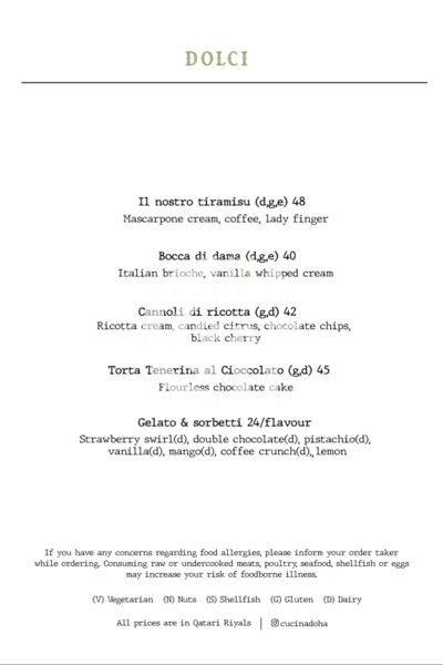 Cucina Restaurant Offer in Qatar