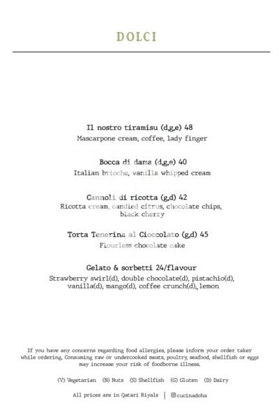 Cucina Restaurant Offer in Qatar