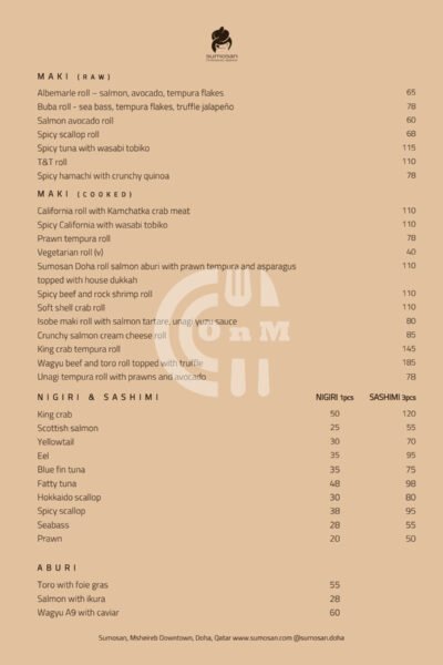 Sumosan Restaurant Offer in Qatar