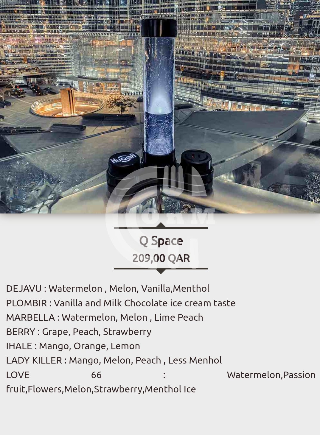 Huqqa Qatar (Shisha) Restaurant Offer in Qatar