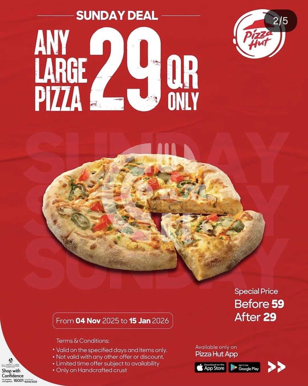 Pizza Hut Offer Restaurant Offer in Qatar