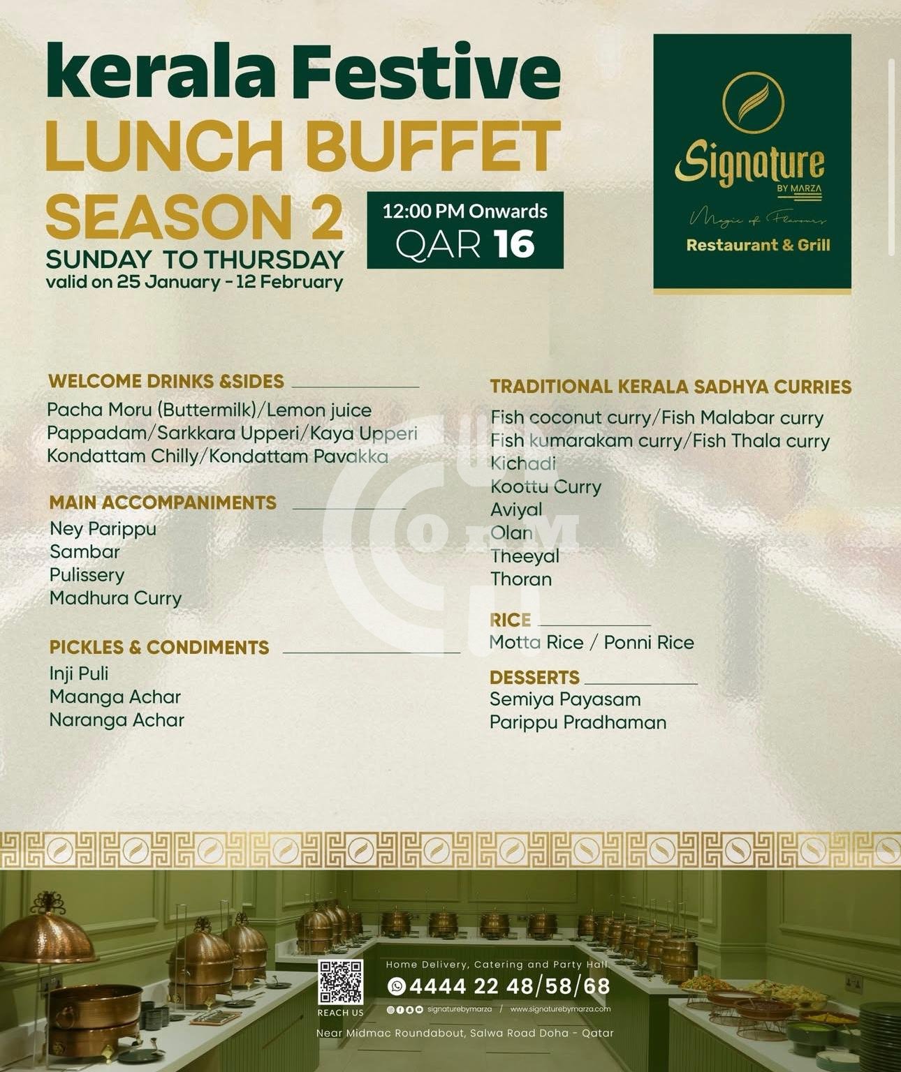 Signature By Marza (Copy) Restaurant Offer in Qatar