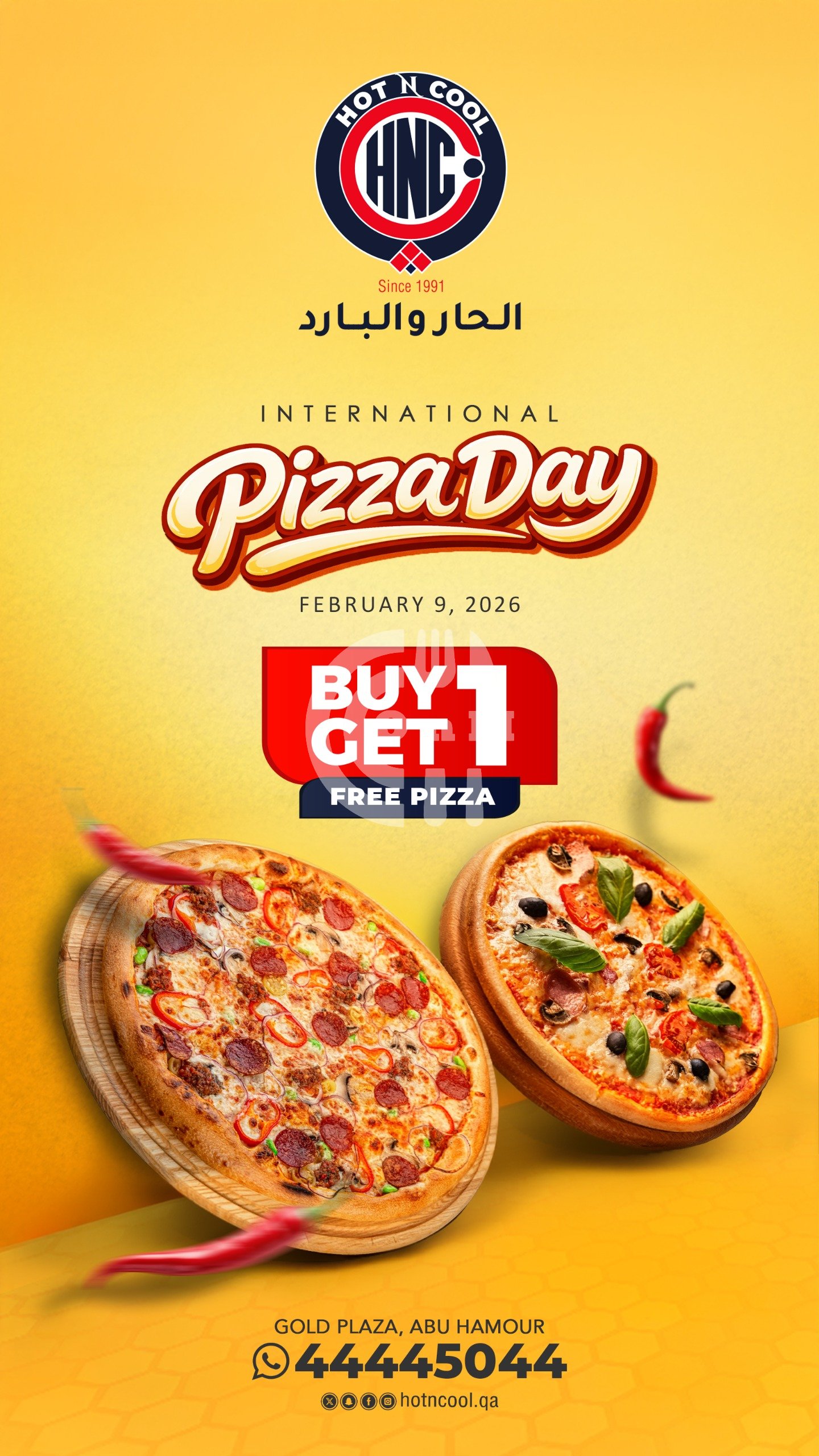 Hot n cool Abu Hamour (Copy) Restaurant Offer in Qatar