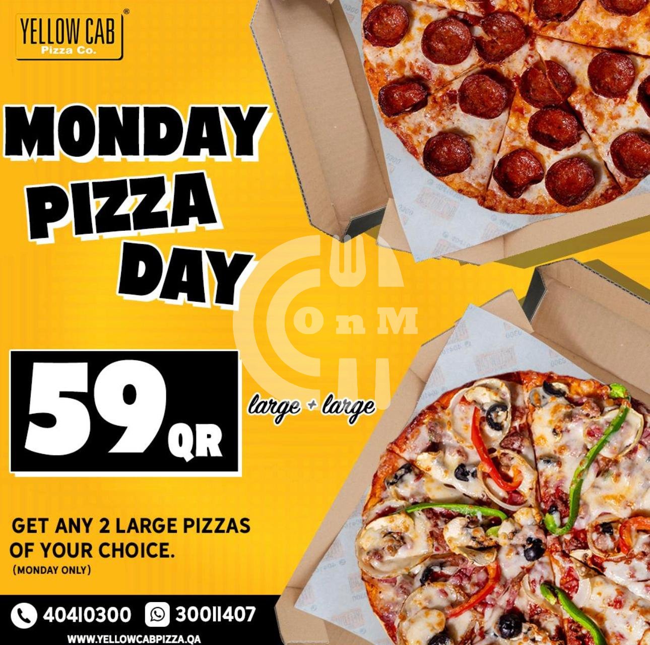 Yellow Cab Pizza Offer (Copy) Restaurant Offer in Qatar
