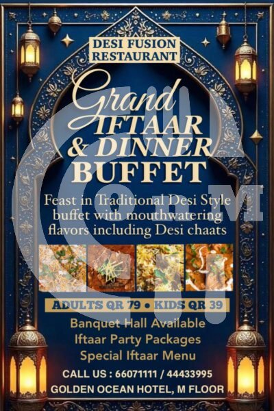 Desi Fusion Restaurant (Copy) Restaurant Offer in Qatar