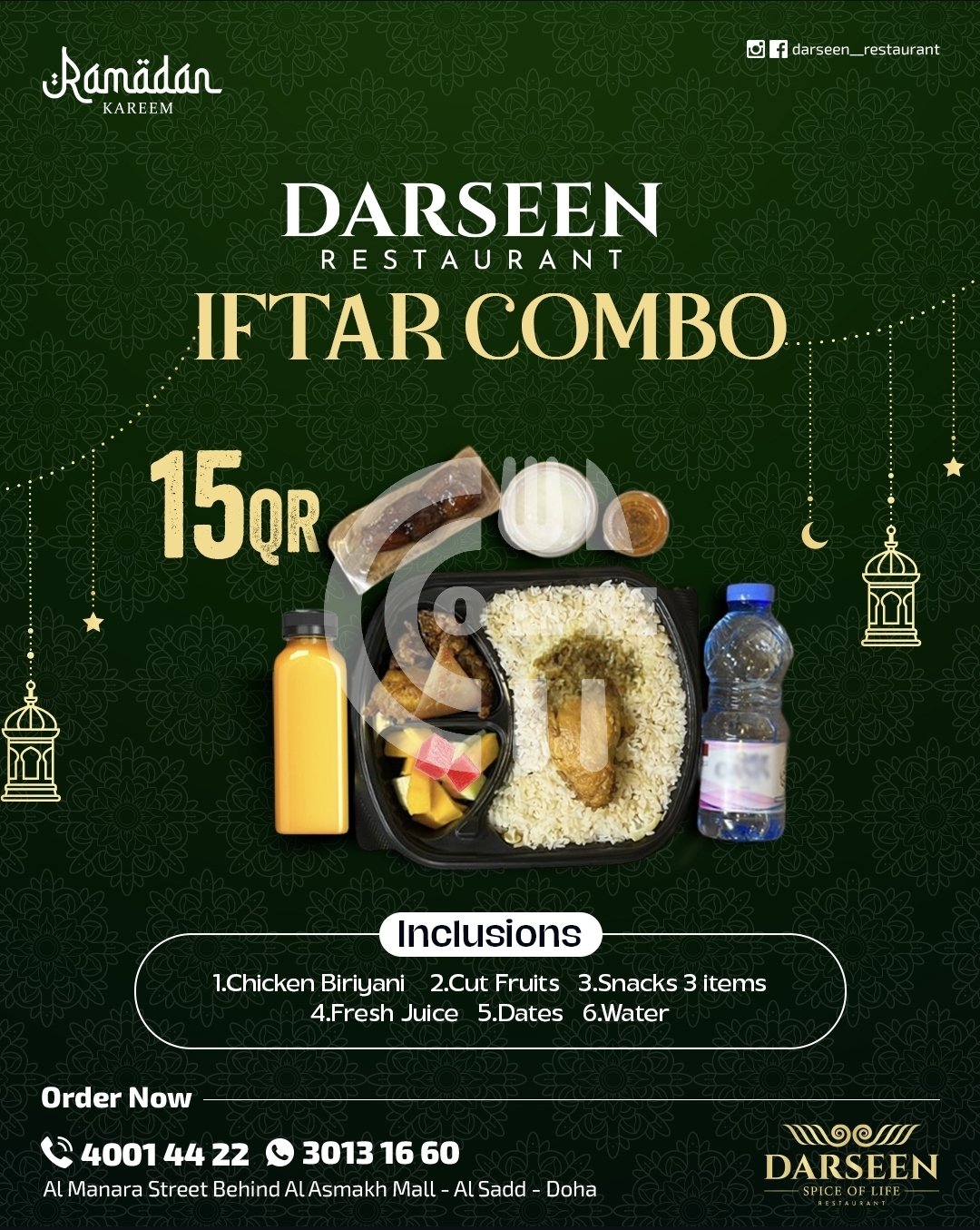 Darseen Restaurant Restaurant Offer in Qatar