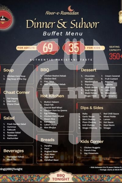 BBQ TONIGHT (Copy) Restaurant Offer in Qatar