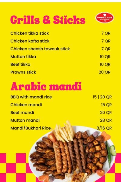 Riyadh Al Oasis Restaurant Offer in Qatar