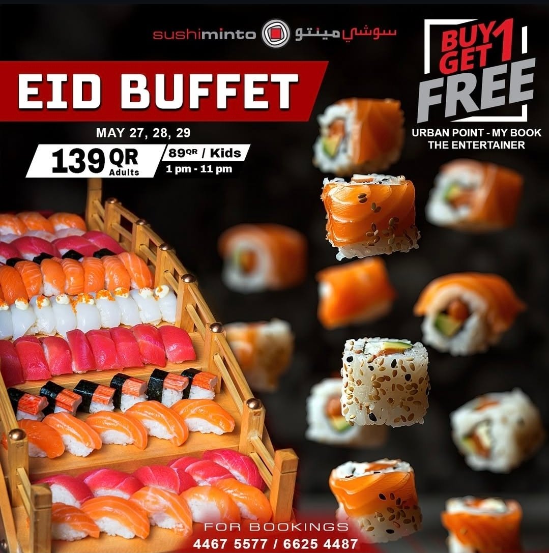 Sushi Minto (Copy) Restaurant Offer in Qatar