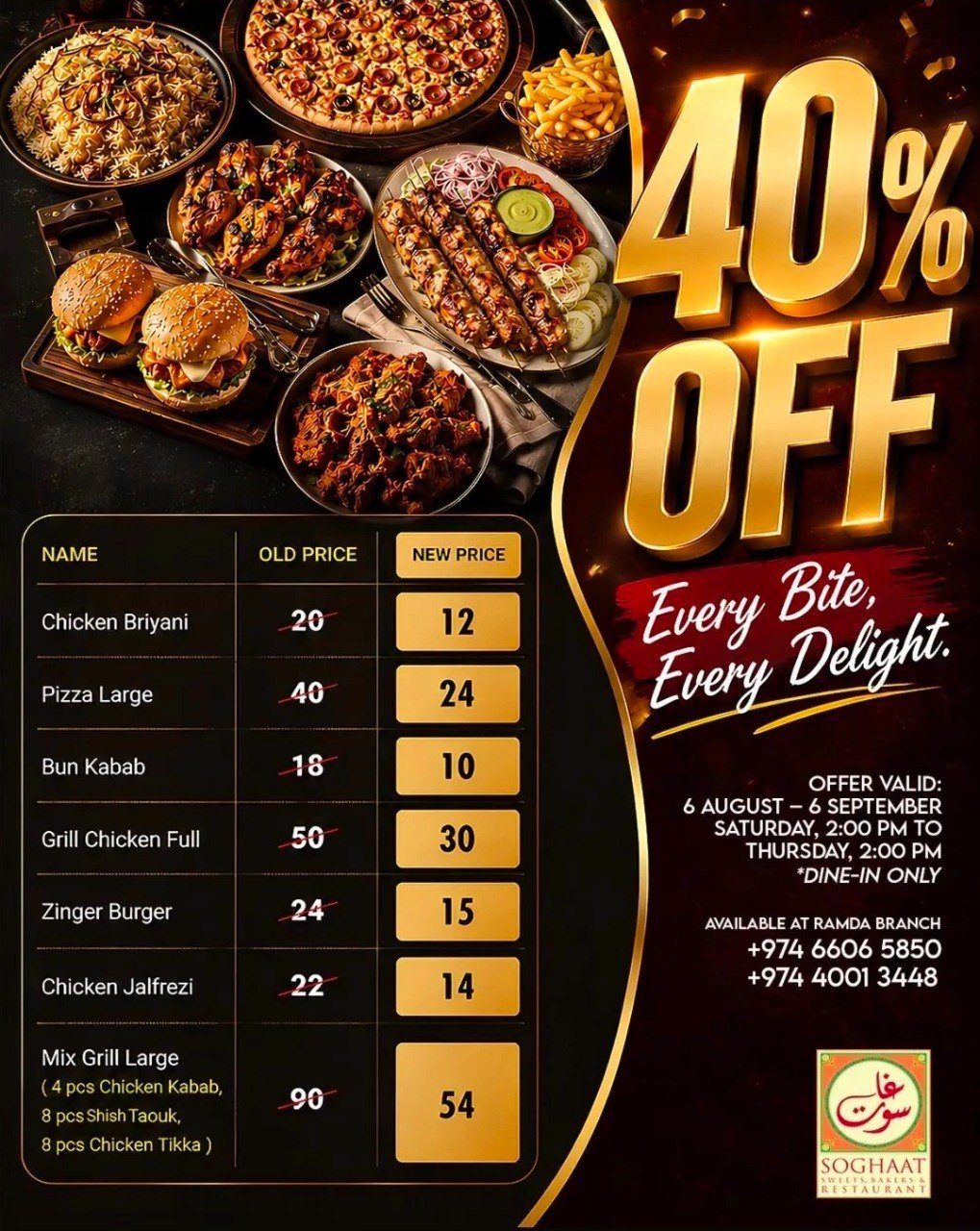 soghaat offer Doha